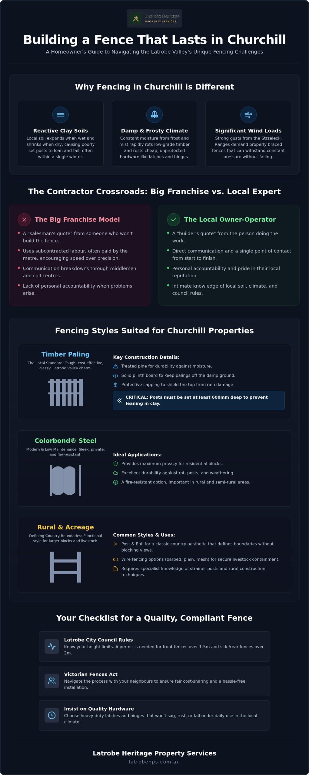 Fencing Contractors Churchill: Your Guide to a Sturdy Build in 2026